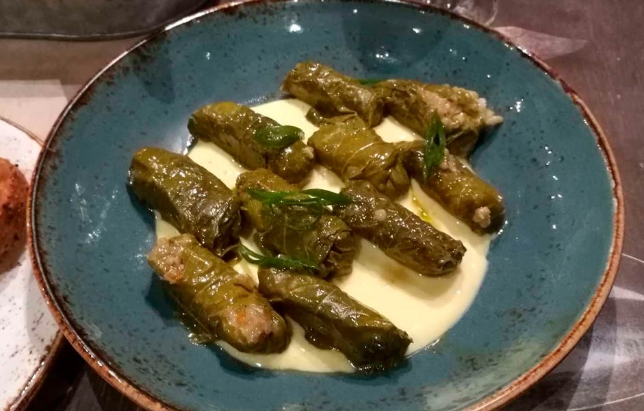 Gefüllte Weinblätter, Dolmades.