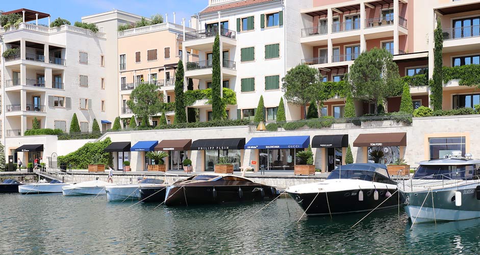 Boutiquen in Porto Montenegro