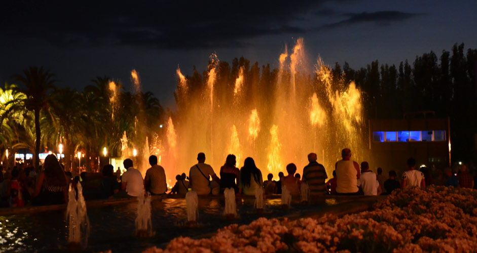 Magischer Brunnen in Salou Spanien