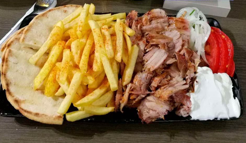 Gyros und Pommes