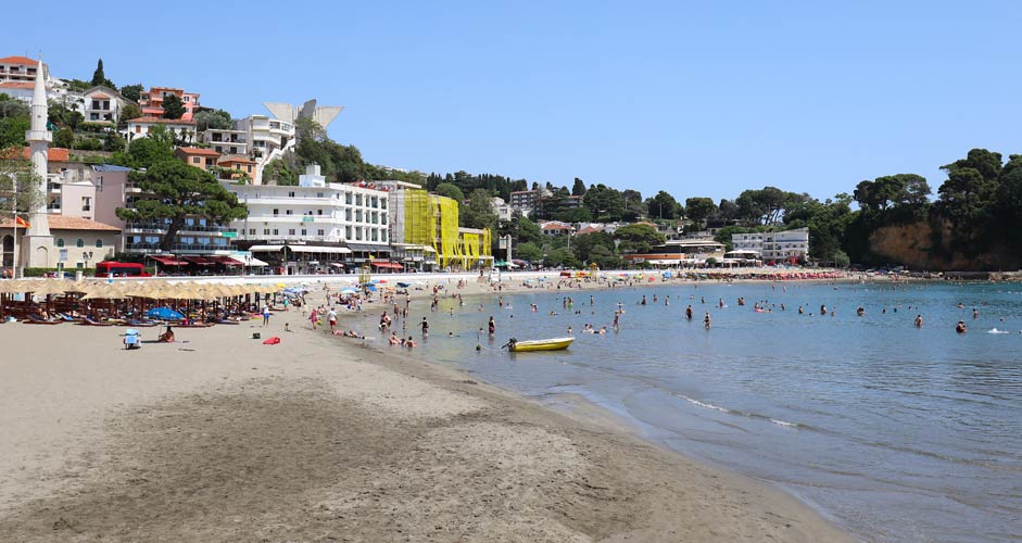 Mala plaza - Kleiner Strand in Ulcinj