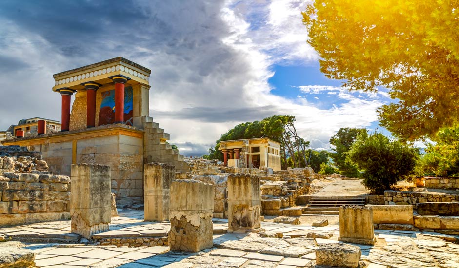 Der Palast von Knossos in Kreta
