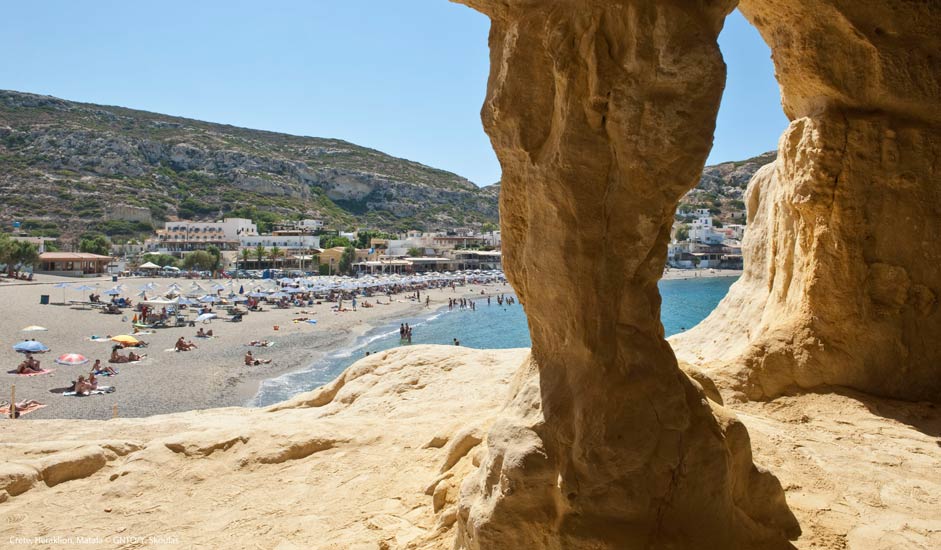 Der Matala Strand in Heraklion