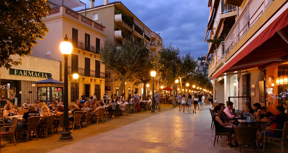 Passeig de Dintre - Blanes Altstadt - Spanien