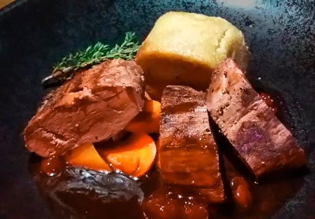 Rentier Gericht in Restaurant Nili, Rovaniemi