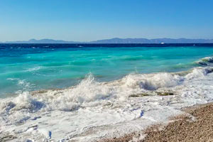 meer in rhodos, griechenland
